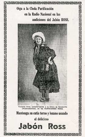 Teresita Arce como "Purificacin Chauca"